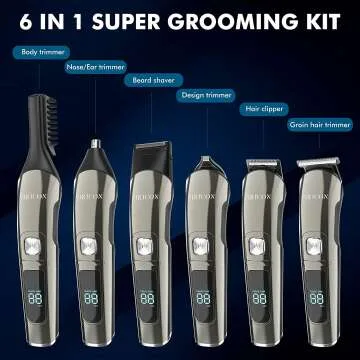 VIKICON Beard Trimmer - All-in-One Grooming Kit