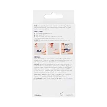 KISS Gel Fantasy Ready-To-Wear Fake Nails, Short, Square - After Last Night, Smudge Proof, Waterproof, No Dry Time, Durable, Flexible, DIY Manicure, Salon Quality, Long Lasting | 28 Count