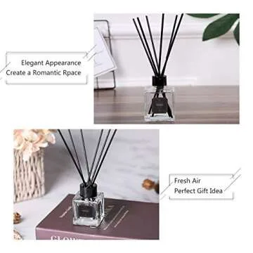 ap airpleasure Reed Diffuser Set, Home Fragrance & Decorative Diffuser, Dried Flower Aromatherapy Oi...
