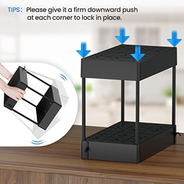 Avaspot 2-Pack Under Sink Organizer Rust-Proof Storage