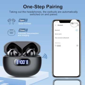 Wireless Earbuds with HiFi Sound and Long Battery Life