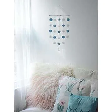 SOMTO Beach Seashell Wall Hanging Decor for Coastal Homes