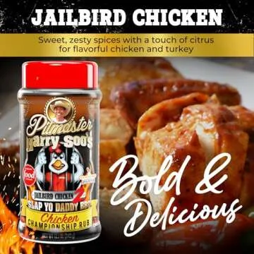 Slap Yo Daddy BBQ Rub Seasoning Jailbird Chicken - Award-Winning Poultry Seasoning Chicken Rub for Grilling and Smoking From Pitmaster Harry Soo - No MSG, Gluten-Free - 12 oz