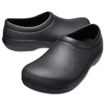 Crocs On The Clock Clog - Unisex Slip Resistant Work Shoes