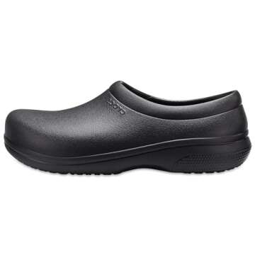 Crocs On The Clock Clog - Unisex Slip Resistant Work Shoes