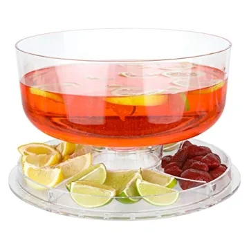 Homeries Acrylic Cake Stand with Lid - 6 in 1 Serving