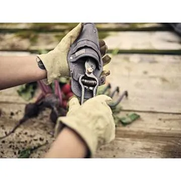 Barebones Pruner & Sheath - Vintage Inspired Japanese Design Pruners for Gardening - Multipurpose Pruning Shears with Canvas Sheath - Gardening Tools Made with Durable Steel