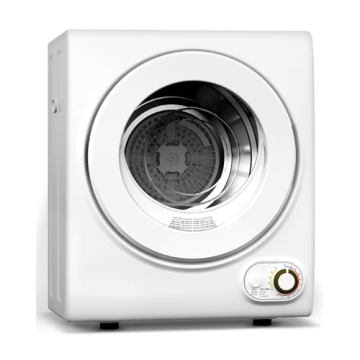 Feelfunn 1.5 Cu.Ft Portable Clothes Dryer - 850W Compact Dryer with Stainless Steel Tub, Front Load ...