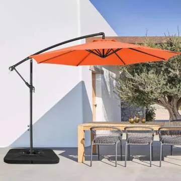 JEAREY Heavy-Duty Patio Umbrella Base Stand for Stability