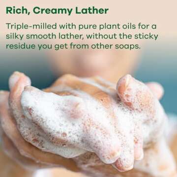 Australian Botanical Soap 6.8 OZ Pack of 1, Goat Milk Soap Bars with Soya Bean Oil, Enriched with Organic Shea Butter, Suitable for All Skin Types