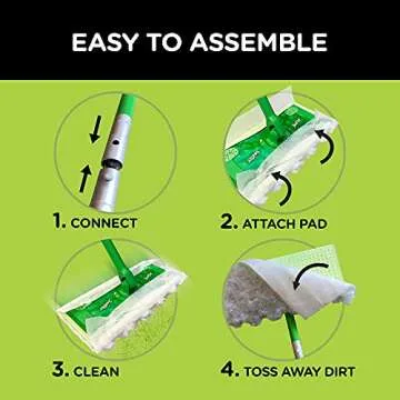 Swiffer Sweeper Daily Cleaning Starter Kit: 2-in-1 Dry and Wet Multi Surface Floor Cleaner, Includes...