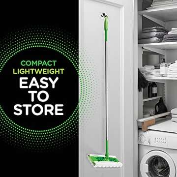 Swiffer Sweeper Daily Cleaning Starter Kit: 2-in-1 Dry and Wet Multi Surface Floor Cleaner, Includes 1 Mop + 66 Dry Cloths + 5 Wet Cloths