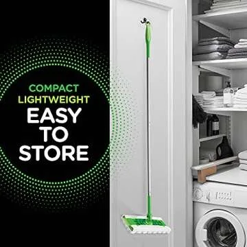 Swiffer Sweeper Daily Cleaning Starter Kit: 2-in-1 Dry and Wet Multi Surface Floor Cleaner, Includes 1 Mop + 66 Dry Cloths + 5 Wet Cloths