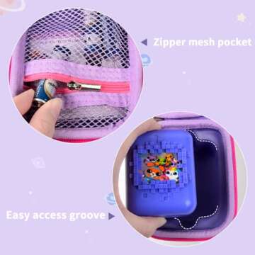 Case for Bitzee Interactive Toy Digital Pet and Case, Toys Hard Carrying Holder for Virtual Electronic Pets React to Touch, Protective Container for AA Batteries and Other Accessories (Box Only)