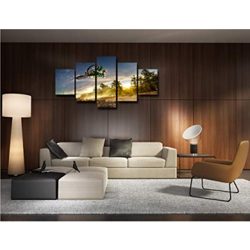 Dirt Bike Canvas Art - Vibrant Wall Decor