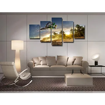 Dirt Bike Canvas Art - Vibrant Wall Decor