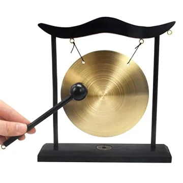 Feng Shui Brass Gong for Meditation and Good Fortune