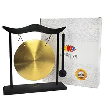 Feng Shui Brass Gong for Meditation and Good Fortune