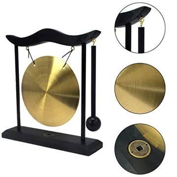 Feng Shui Brass Gong for Meditation and Good Fortune