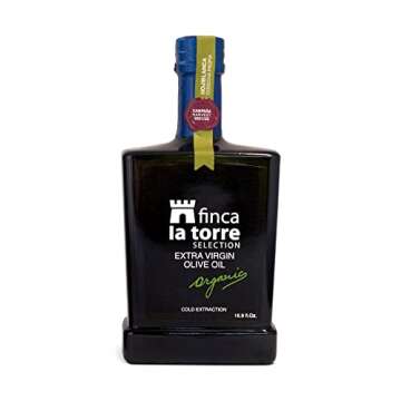 Finca La Torre Hojiblanca Organic Olive Oil - Extra Virgin Cold Pressed Spanish Olive Oil - Premium ...