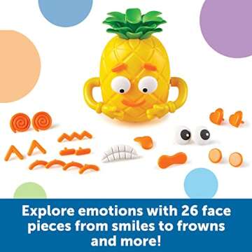 Learning Resources Big Feelings Pineapple - 30 Pieces, Ages 3+ Social Emotional Learning Toy For Boys and Girls, Body Awareness, Toddler Learning Toys
