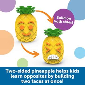 Learning Resources Big Feelings Pineapple - 30 Pieces, Ages 3+ Social Emotional Learning Toy For Boys and Girls, Body Awareness, Toddler Learning Toys