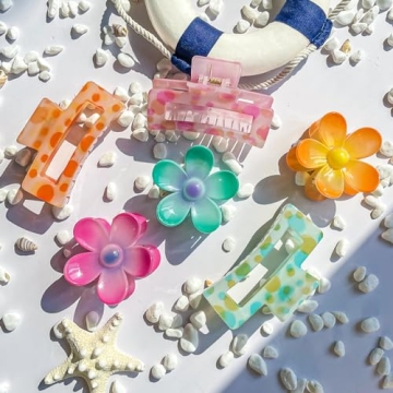 GQLV Cute Nonslip Hair Claw Clips for Women & Girls
