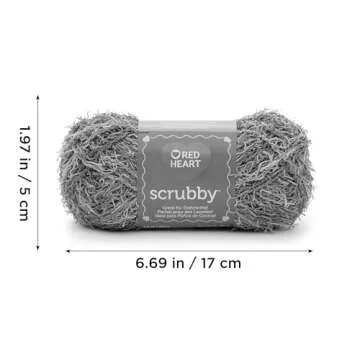 Red Heart Scrubby Capri Yarn - 3 Pack of 85g/3oz - Polyester - 4 Medium (Worsted) - 78 Yards - Knitting/Crochet