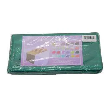 WELMATCH Hunter Green Satin Table Runners - 5 pcs Wedding Banquet Party Event Decoration Table Runners (Hunter Green, 5)