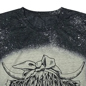 Cute Cow Girl T-Shirt for Women - Casual Graphic Tee