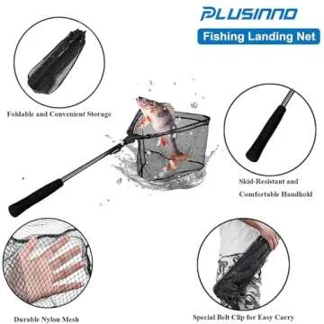 PLUSINNO Telescopic Fishing Net for Easy Fish Catching