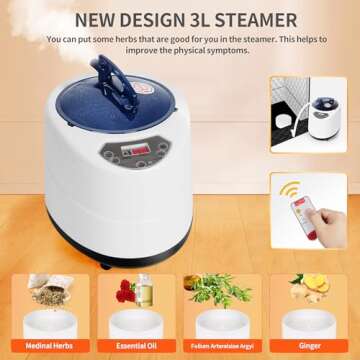 Sauna Box, Portable Steam Sauna for Body Relaxation, Portable Sauna for Home, Personal SPA Steam Sauna with 3L /1500W Steamer, 9 Levels Temp Control, Full Body Sauna Tent for Spa,Indoor,Outdoor
