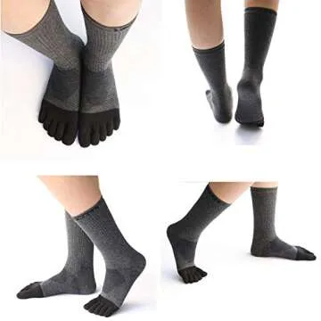 VWELL Toe Socks for Men - Comfortable and Breathable Running Socks