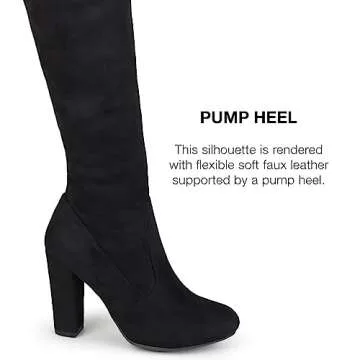 Journee Maya Block Heel Over The Knee Boots for Women