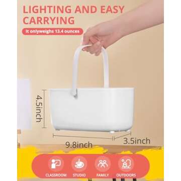 GAMENOTE Paint Brush Cleaner - Paint Brush Holder with Palette and Handle,Rinser for Acrylic, Watercolor, and Water-Based Paints, Painting Art Supply Storage Organizer (White+Grey)