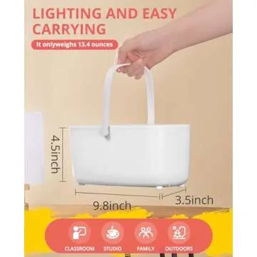 GAMENOTE Paint Brush Cleaner - Paint Brush Holder with Palette and Handle,Rinser for Acrylic, Watercolor, and Water-Based Paints, Painting Art Supply Storage Organizer (White+Grey)