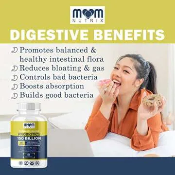 Probiotics 150 Billion CFU - 40 Strain Probiotics for Women, Probiotics for Men and Adults - Shelf Stable Probiotic with Organic Prebiotic - Acidophilus Probiotic - 150 Capsules - Made in USA