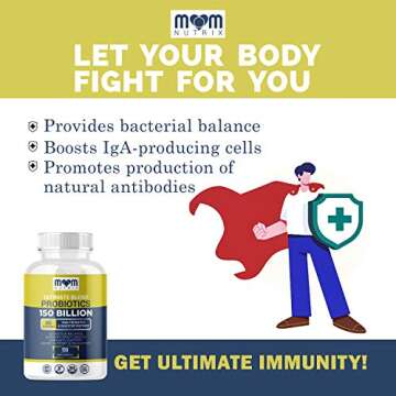 Probiotics 150 Billion CFU - 40 Strain Probiotics for Women, Probiotics for Men and Adults - Shelf Stable Probiotic with Organic Prebiotic - Acidophilus Probiotic - 150 Capsules - Made in USA