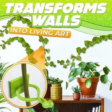 Plant Wall Clips for Climbing Plants 110 Pcs - Large, Medium, and Small Sizes Wall Clips, Resistant to Breaking and Deformation, Easy Installation, Strong Adhesion - For Gardening or Cable Management