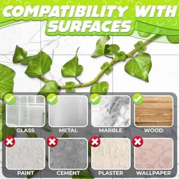 Plant Wall Clips for Climbing Plants 110 Pcs - Large, Medium, and Small Sizes Wall Clips, Resistant to Breaking and Deformation, Easy Installation, Strong Adhesion - For Gardening or Cable Management