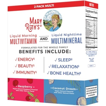 MaryRuth Organics Liquid Multivitamin & Multimineral Bundle for Families - Vegan & Nutritious