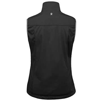 Little Donkey Andy Women's Lightweight Softshell Vest, Windproof Sleeveless Jacket for Running Hikin...