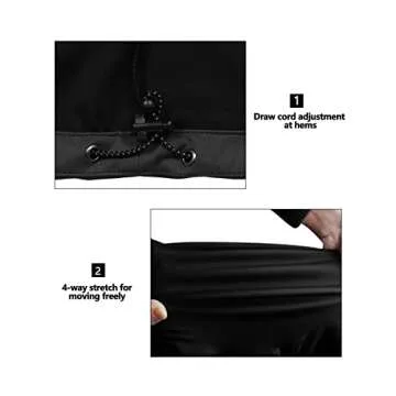 Little Donkey Andy Women's Lightweight Softshell Vest, Windproof Sleeveless Jacket for Running Hiking Travel, Black L