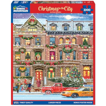 White Mountain Christmas in The City 1000 Piece Puzzle
