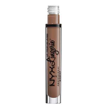 NYX PROFESSIONAL MAKEUP Lip Lingerie Matte Liquid Lipstick - Push-Up, Brown Spice Pink