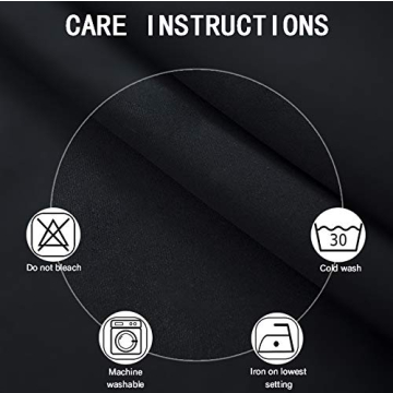 LEMOMO Blackout Curtains 52 x 84 inch/Black Curtains Set of 2 Panels/Thermal Insulated Room Darkening Curtains for Bedroom