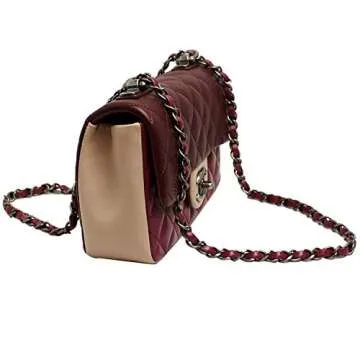 Chanel Women's Tri-Color Leather Flap Chain Bag