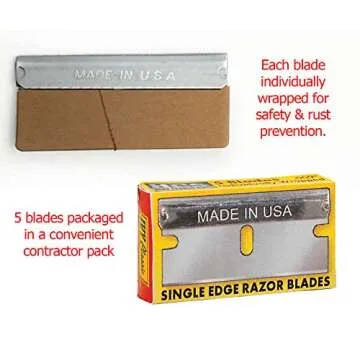 IVY Classic Razor Blade Scraper with 5 USA Blades