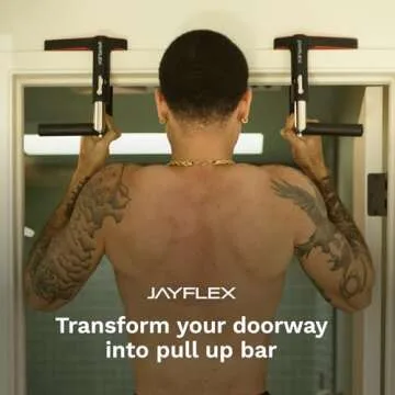 Jayflex CrossGrips Compact Pull Up Bar - Pull Up Bar Door Frame for Work from Home Fitness - Adjusta...