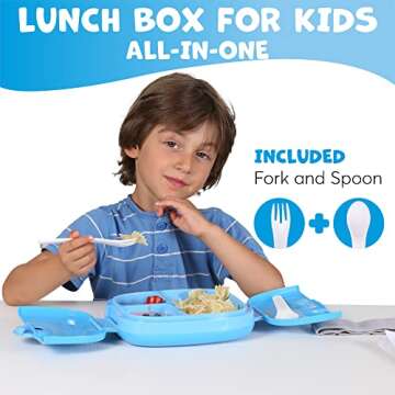 Umami Kids Bento Lunch Box With Cutlery - Leakproof & BPA-Free
